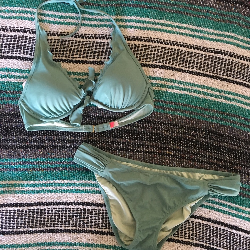 Sage Green Victoria's Secret Bikini (34C/LRG)